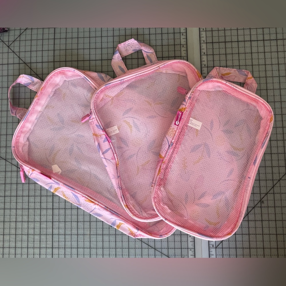 Miamica 3 Piece Packing Cube Set NWOT